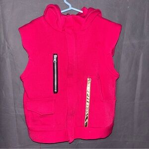 Fortnite hoodie vest red YOUTH Medium 8-10 yrs EUC